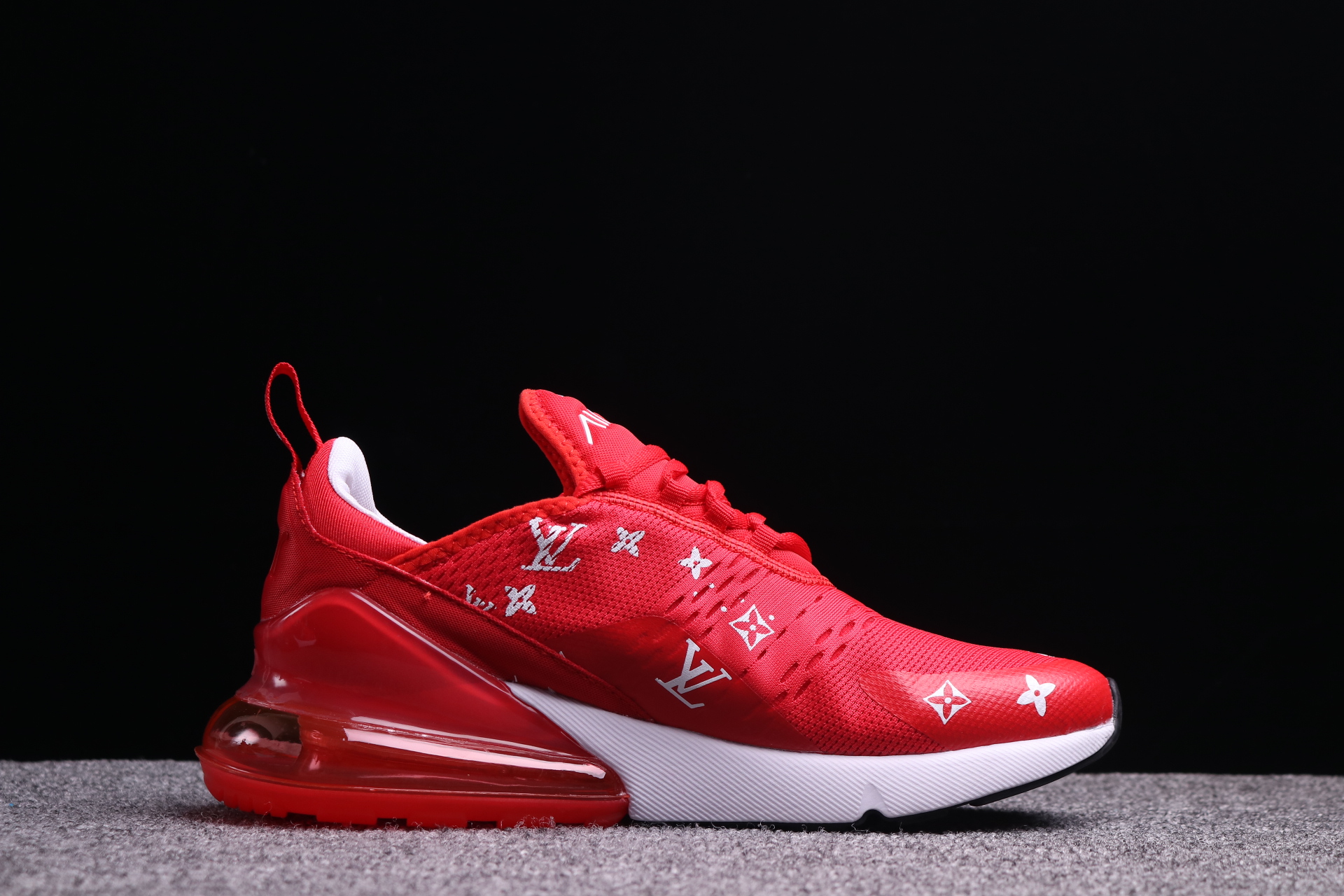 Supreme x Nike Air Max 270 Red LV White Shoes - Click Image to Close